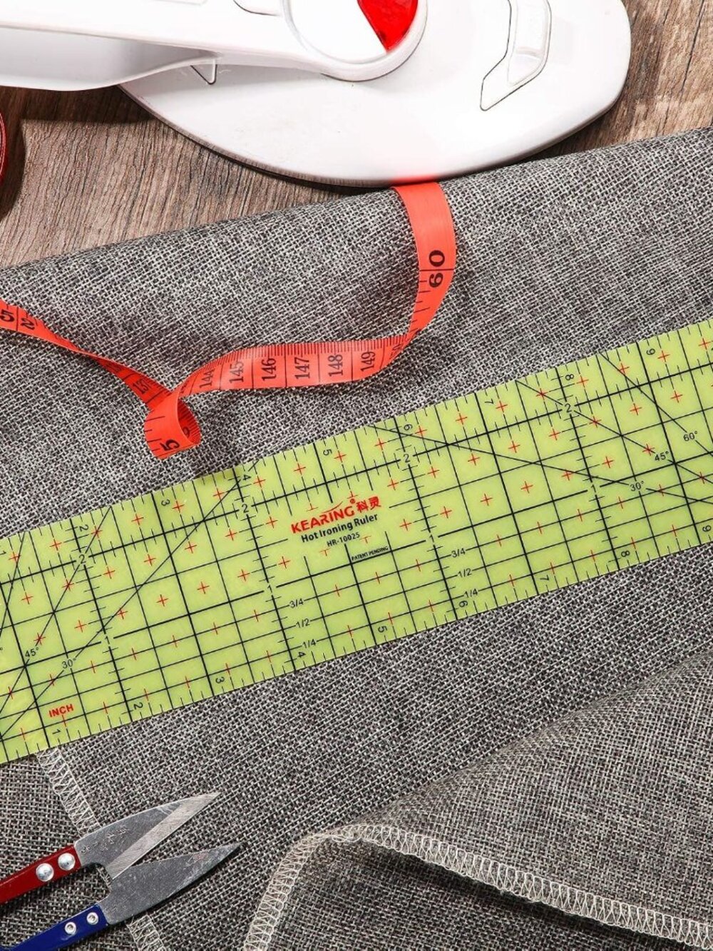 Hot Ironing Ruler Heat Resistant Hemmer Ruler,2.5 X 10 Inch - Picture 7 of 7